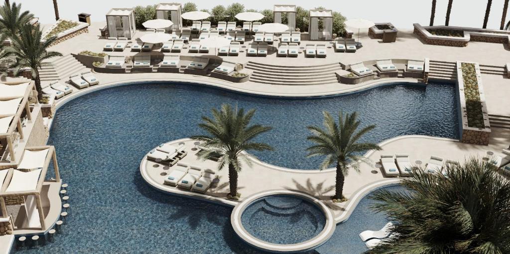 Hotel The First Collection Dubai Business Bay Extérieur photo 3D rendering of the pool