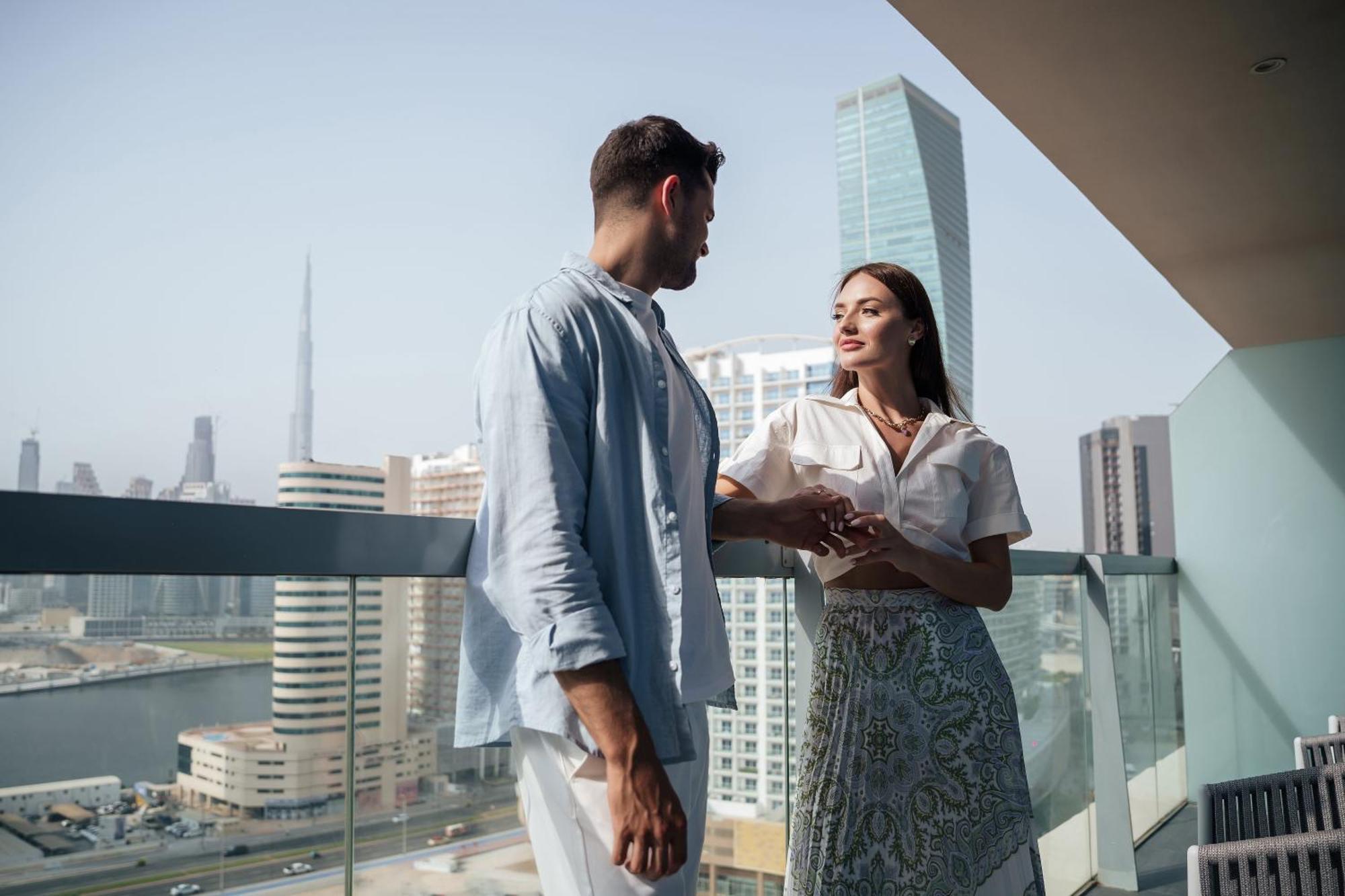 Hotel The First Collection Dubai Business Bay Extérieur photo "I'm looking for a woman who can be my partner in life."